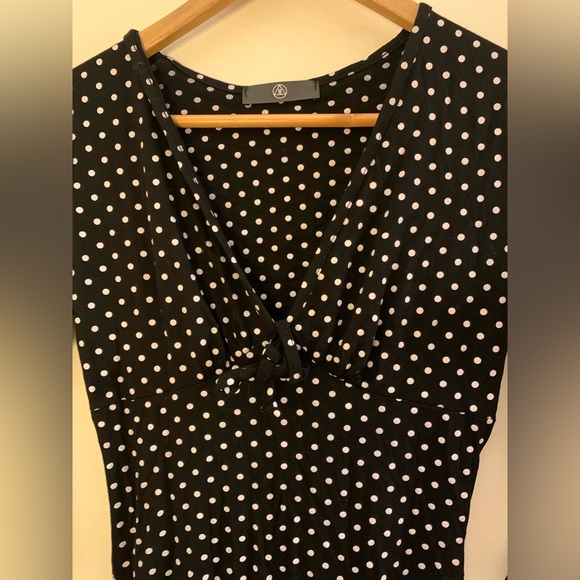 Adorable black polka dot mini dress - Picture 3 of 6